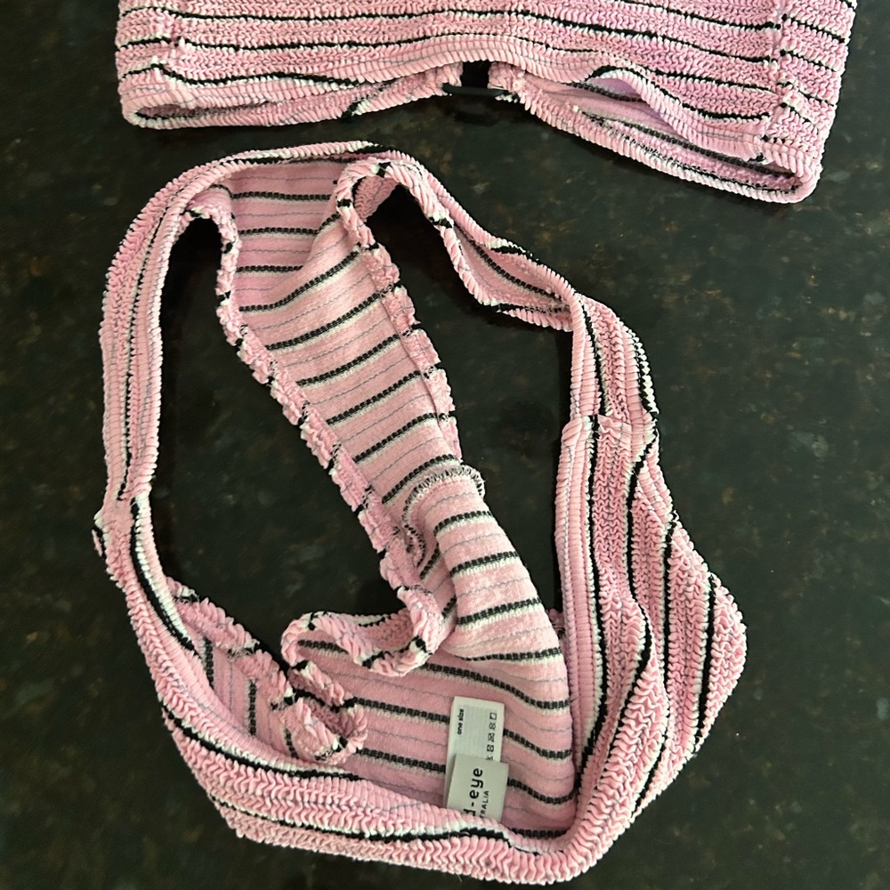 Bond Eye pink pastel stripe SET - Picture 6 of 9